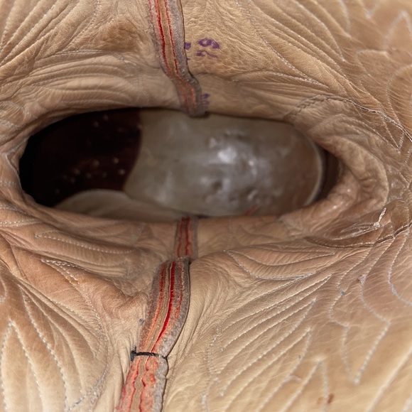 VTG Ralph Lauren Red Phoenix Bird Cowboy Boots Size 7 - Picture 12 of 12